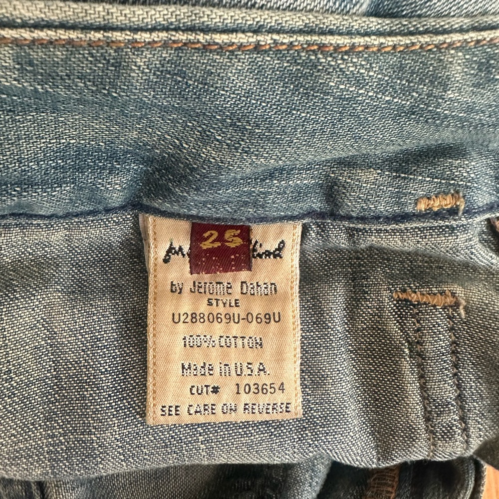 7 For All Mankind Faded Denim Skirt - Picture 7 of 8